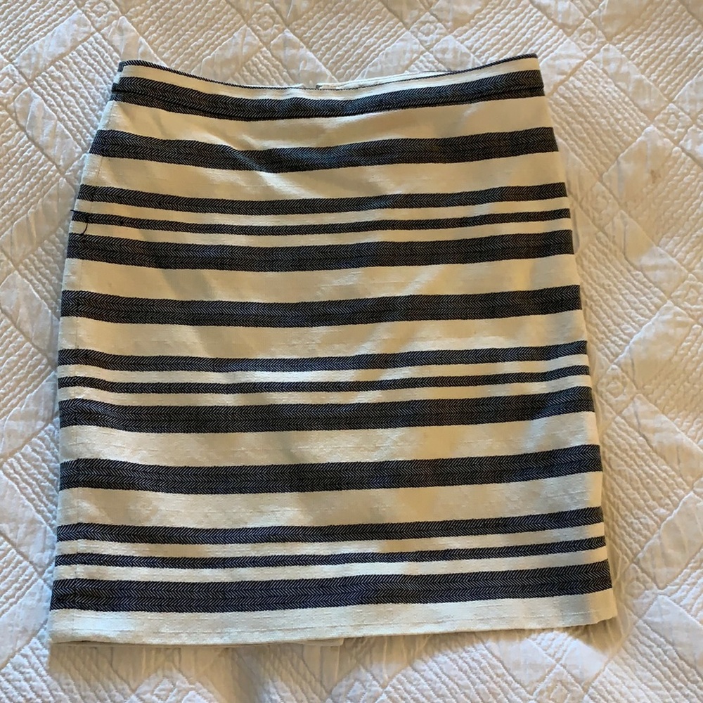 J. Crew Striped Pencil Skirt